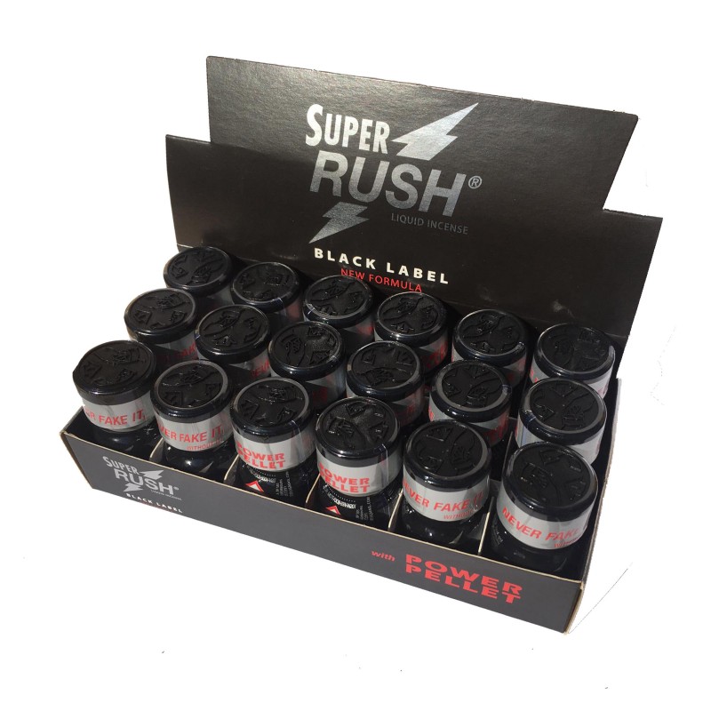Poppers Packs - Rush Black Label X 18 - 10ml Poppers Packs - Rush Black Label X 18 - 10ml