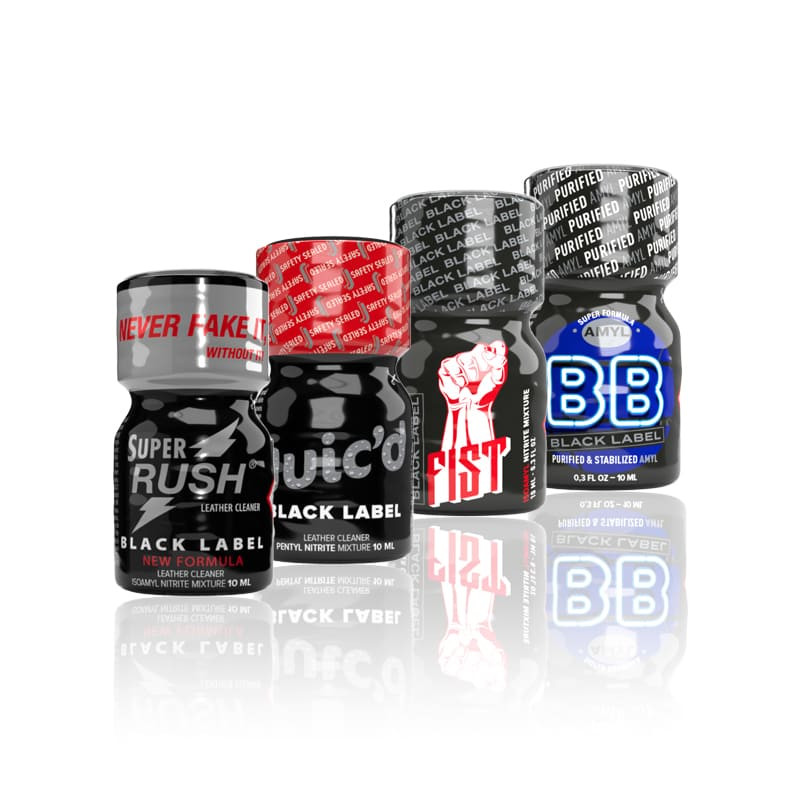 Poppers Pack Black Label - 10ml