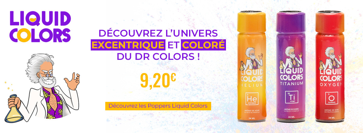 Découvrez les poppers Liquid Colors